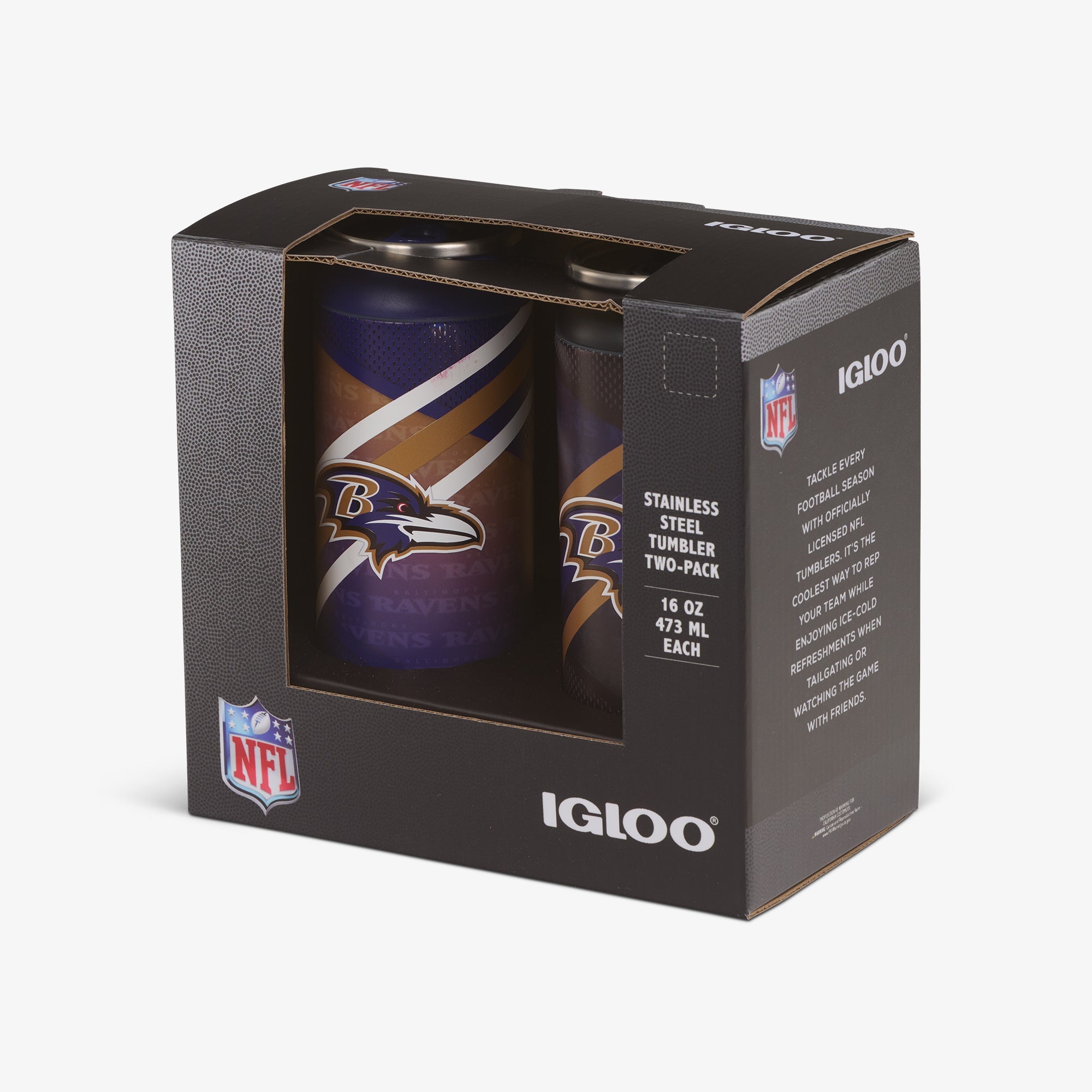 Baltimore Ravens Home & Away 16 Oz Can 2-Pack